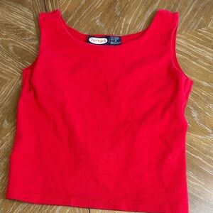 Vintage Zoey Beth open back Red Tank Top
